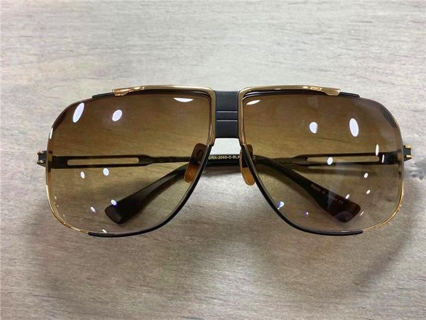 

run way sunglasses metal black gold frame brown gradient lens 2065 men fashion sunglasses sun glasses new with box, White;black