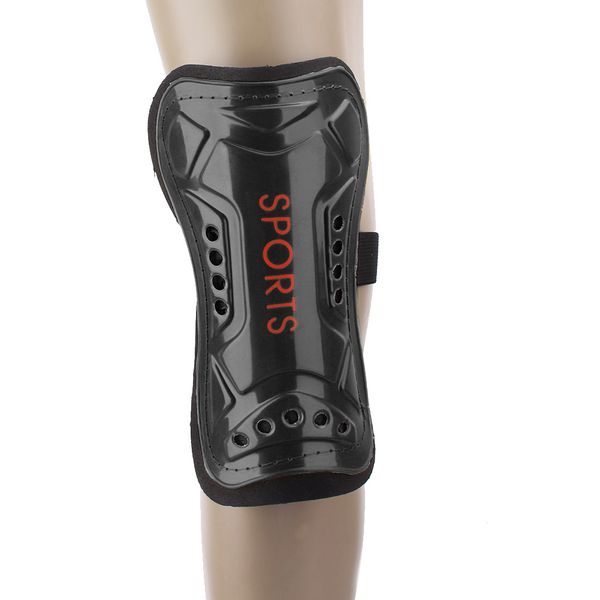 

1 pair light soft football shin pads soccer knee brace guards sports leg protector support universal for kids adult, Black;yellow