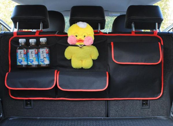 

car organizer trunk backseat adjustable storage bag net high capacity multi-use oxford back interior accessories automobile seat