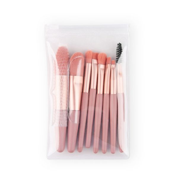 

makeup brushes 8pcs mini travel set foundation brush loose powder eyeshadow eyebrow eyelash kit