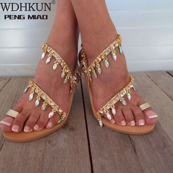 

women summer flat bling slippers transparent soft jelly shoes female flip flops sandals outdoor beach ladies slides plus size 43, Black