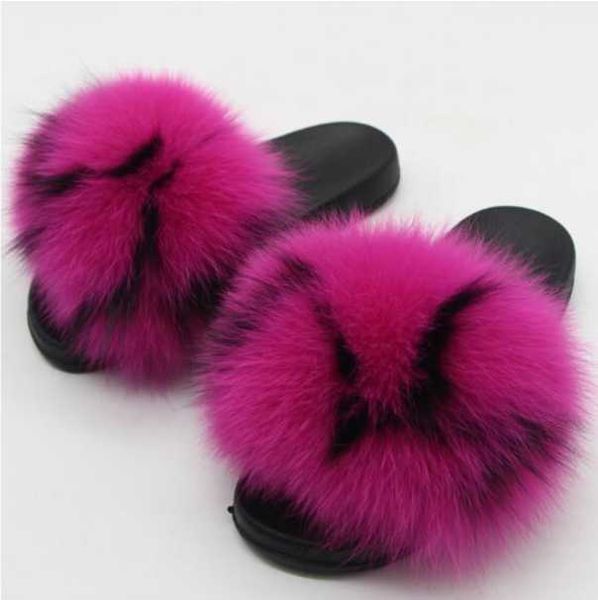 

women's winter warm fur slippers female cute fluffy house shoes plush hair fluffy slippers women slides flip flops sandals, Black