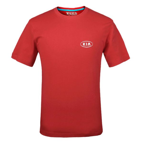 

kia logo t shirt letter printed fashionable round neck t-shirts short sleeve t-shirt g