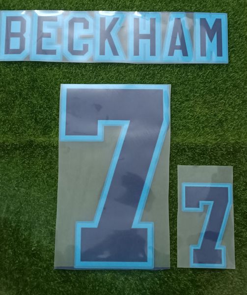

1998 #7 beckham nameset printing heat transfer soccer patch badge