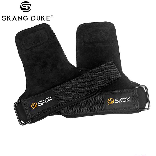 

1 pair weight lifting gloves gym grips adjustable padded wrist wraps support palm protector heavy duty straps bodybuilding