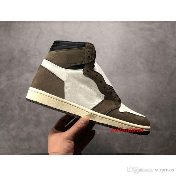 

1 scotts high travis suede cactus jack basketball shoes dark mocha ts sp 3m mens 1s trainers sports sneakers size 7-12 with box