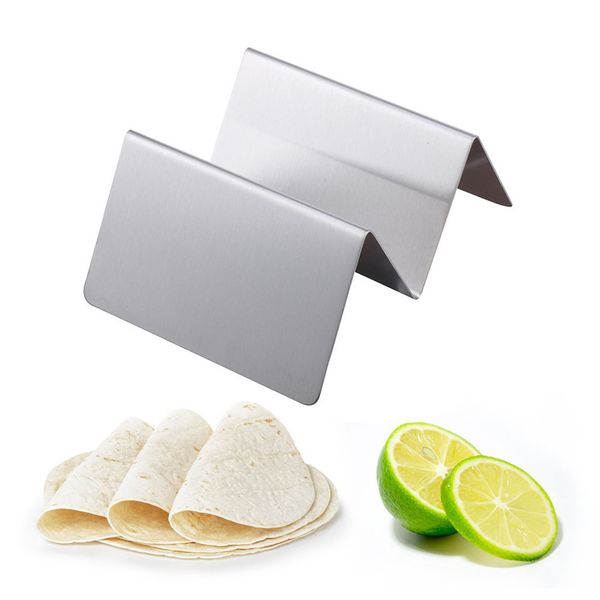 

stainless steel taco holder display holders kitchen food rack shell taco houder molde cocina kitchen tool taco holder rack shell