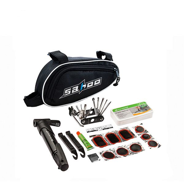 

mix in 1 cycling bicycle tools bike repair kit set with pouch pump black bicycle accessories mountain screwdriver tool