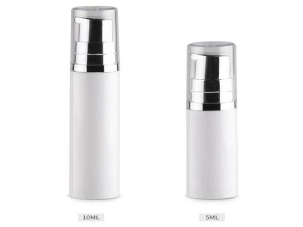 5ml 10ml Esvaziar Cosmetic Airless bomba de loção garrafa Mini recarregáveis ​​Beleza Container com bomba cap clara
