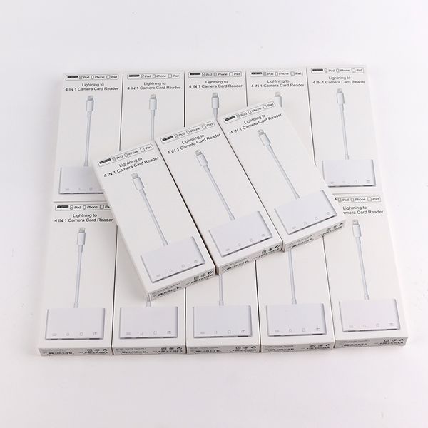 

4 in 1 lightning to u b d tf card reader otg multifunction adapter cable for iphone e 5678 iphonex ipad io
