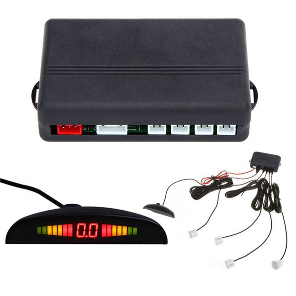 

kkmoon car led parking sensor monitor 4 sensors parking assistance auto reverse system backlight display