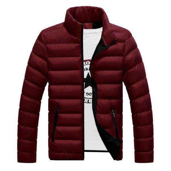 

new winter men's cotton clothing men's jacket warm casual loose self-cultivation student casual cotton, Black