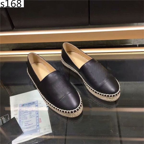 

classic fashion handmade women low-espadrilles fisherman sheep leather shoe casual sneakers ladies flat slip-on dress shoes size 35-42, Black