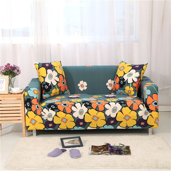 

floral slipcovers corner sofa covers stretch non-slip polyester all-inclusive elastic sofa cushion towel for living room40