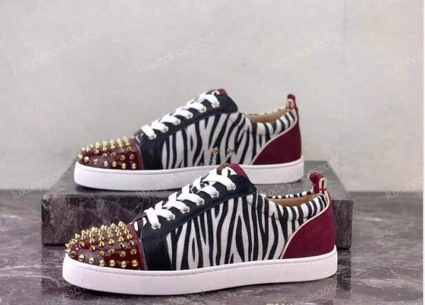 

горячо !!! дизайнерская красная подошва suedes кожа горный хрусталь стразы шипы обувь мужчины женские плоские туфли с низким верхом на шнуро, Black