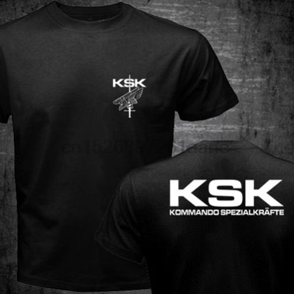

2020 новая модный бренд одежда нового немецкого немецкого спецназа ksk kommando spezialkrafte армии футболка на заказ футболки, White;black