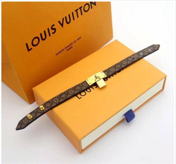 

новый стиль натуральной кожи браслеты с золотым замком дизайн аксессуаров для женщин высокого качества роскошный цветочный узор браслет ювел, Golden;silver