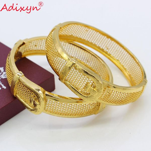 

adixyn gold color ethiopian jewelry bangles for women dubai cuff bangles&bracelet african/dubai weeding jewelry gifts n080820, Black