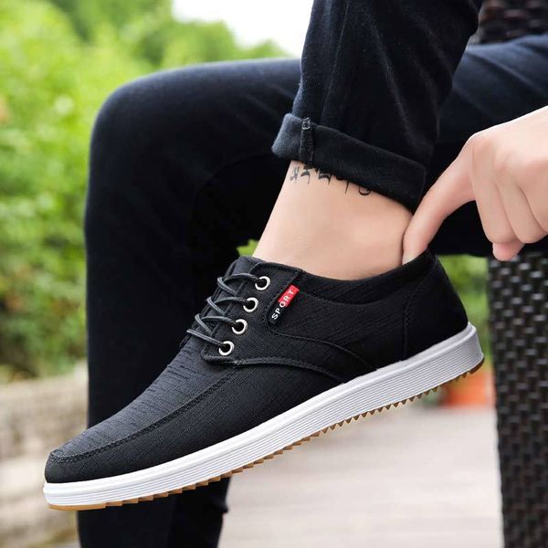 

casual 2019 canvas sneakers breathable men zapatillas hombre light walking male shoes chaussure homme t200110, Black