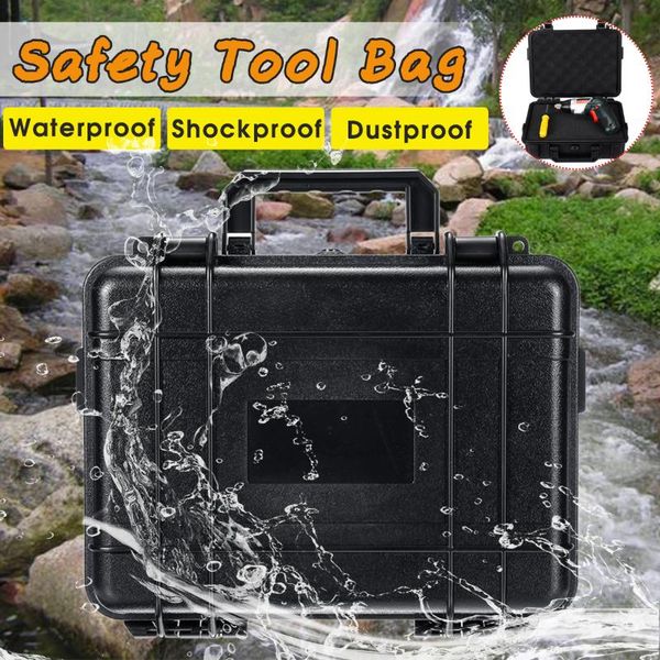 

portable plastic tool case 275x225x96mm waterproof protective safety instrument tool box storage toolbox shockproof case