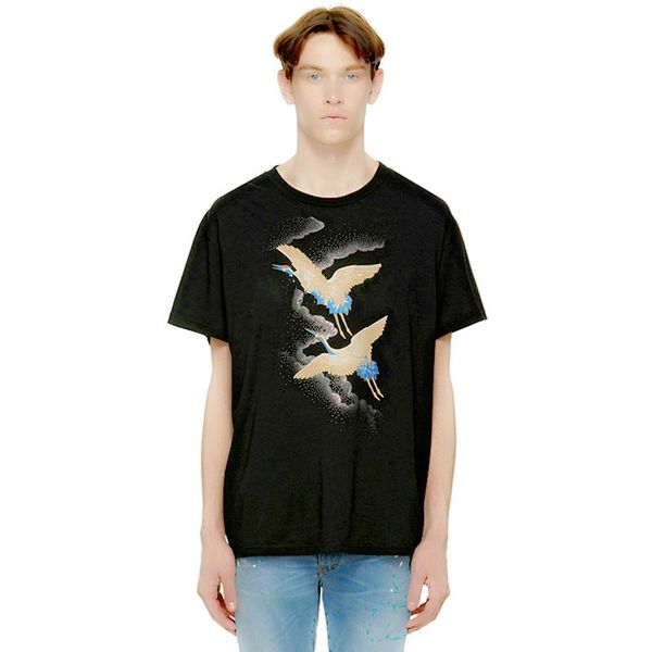 

19ss fashion selling letter printing t-shirt fashion super casual ars mens short sleeve round neck t-shir designer, White;black