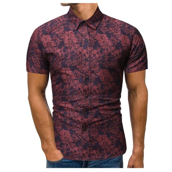 

мужская летняя рубашка блузка топ мода повседневная кнопка hawaii striped print beach с коротким рукавом рубашка пляжная блузка camisa femen, White;black