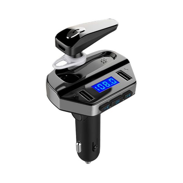 

tospra v6 bluetooth fm transmitter bluetooth adapter auto radio transmitter,2-port usb ladegert mit qc3.0 car