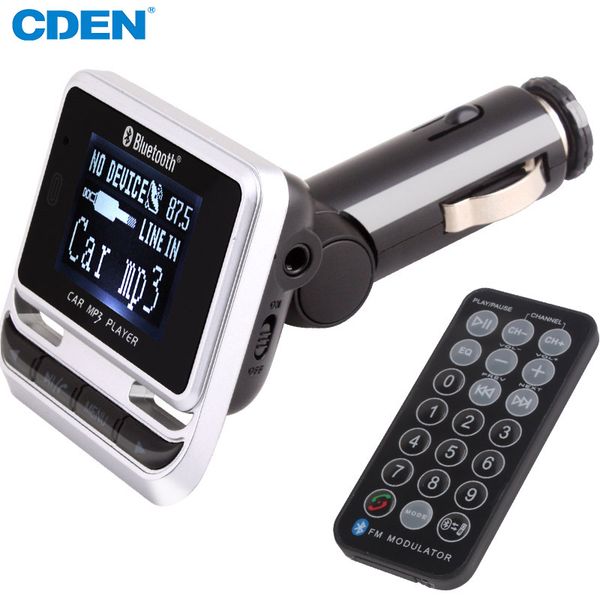 

cden multi function car bluetooth fm transmitter mp3 player usb fm modulator bluetooth carkit with usb port and remote control