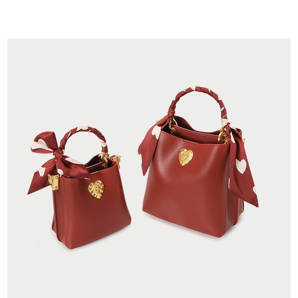 

2020 новые женские сумки моды большой емкости сплошной цвет кожи портативный ведро мешок дамы цепь мешок плеча