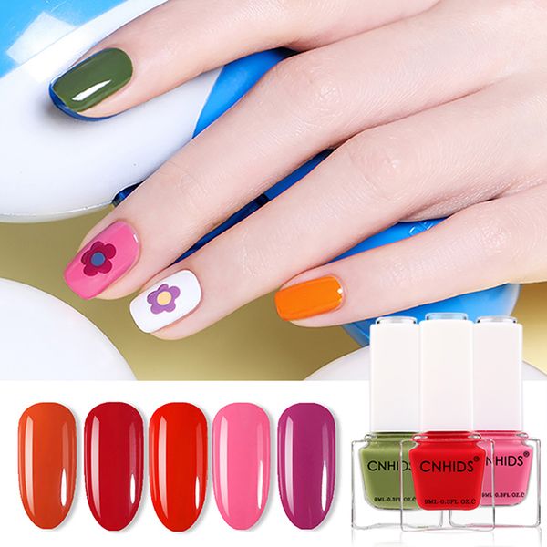 

1 pcs candy color nail polish long lasting nail art varnish baking quick dry gel lacquer v9-drop