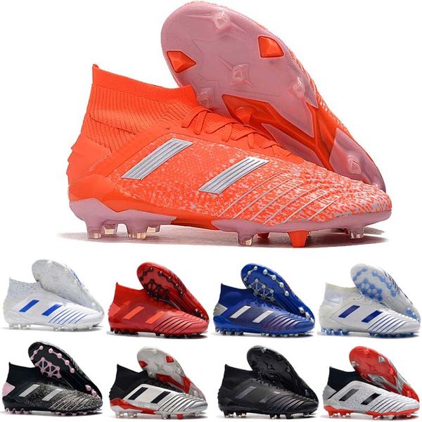 

new arrival mens soccer shoes predator 19 fg high ankle soccer cleats predator 19 accelerator tango football boots tacos de futbol