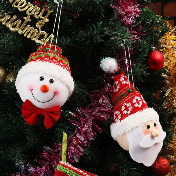

festival decoration santa claus three-dimensional small hanging decoration snowman christmas props christmas tree