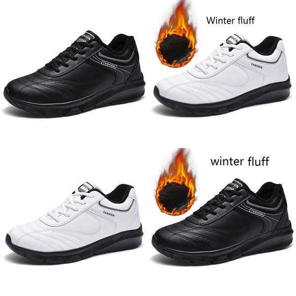 

men casual shoes leather outdoor sneakers 2019 new winter outdoor comfortable male casual shoes zapatos de hombre, Black