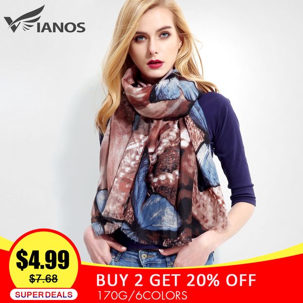

vianosi] бренд дизайн женщины шарф foulard femme печати бабочка хлопок зимние шарфы бандана шарф vr001, Blue;gray