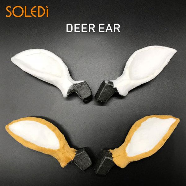 

soledi christmas reindeer ears pgraphy prop plush plastic simulated christmas supplies simulation deer ears lawn ornaments