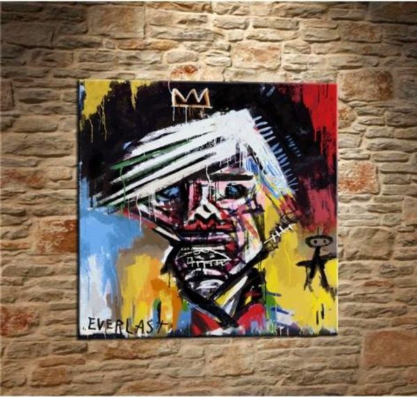 

jean michel basquiat handpainted & hd print home decor abstract graffiti wall art oil painting on canvas multi sizes g71