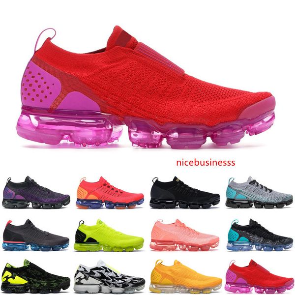 

2020 new moc 2.0 fly men women running shoes light bone punch volt sail knit mens trainers sports sneakers size 36-45