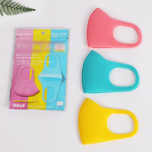 

manufactor face respirator dustproof prevention pollen mouth mask anti pm2.5 face masks 3pcs for child keep clean 6hl h1