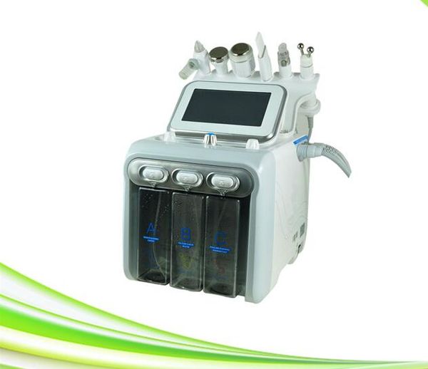 

6 in 1 spa oxygen hyperbaric facial machine skin whitening oxygen therapy anti aging oxygen jet peel, Black;white