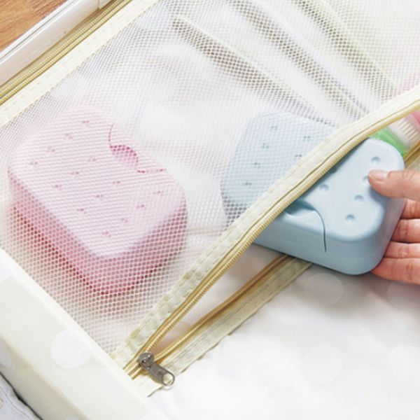 

portable travel soap dish box waterproof sealed storage boxes household bathroom products accessories for home and travelling bathroom sinks
