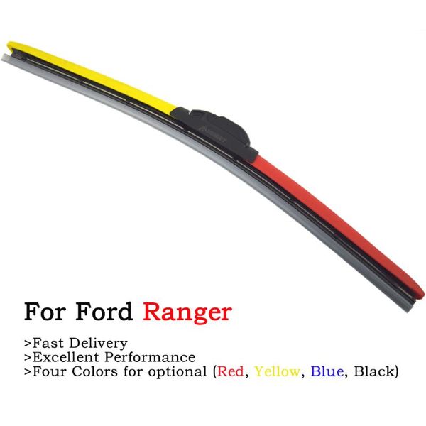 

2шт цветные ветровое стекло автомобиля стеклоочистители для ranger 1999-2020 красный синий желтый натуральный каучук winshield дворники 16