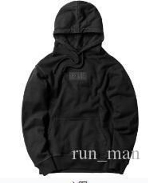 

kith men's designer hoodie casual street clothing kanye west fear god harajuku box logo shirt hip hop casual hoodie sweatshirt 066, Black