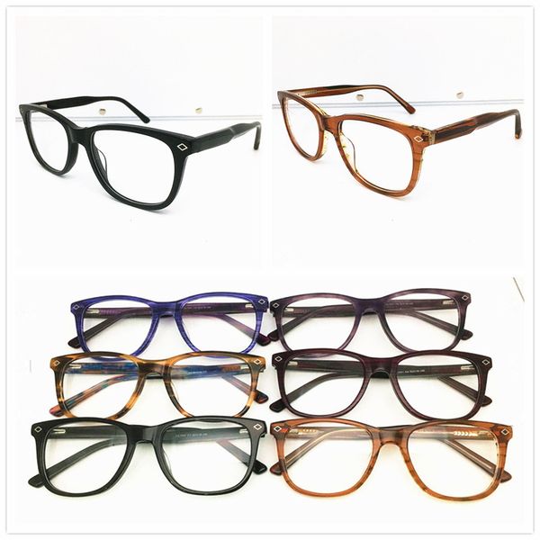 

высокое качество модный бренд дизайн оправы для очков мужчины женщины старинные ацетатные очки очки планка оптические рамки очки очки cl1041, Black