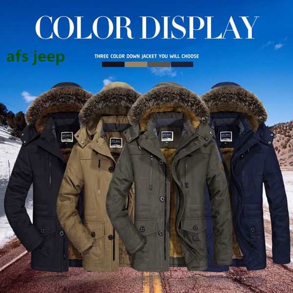 

2019 горячая мода капюшоном зимнее пальто мужчины толстые теплые мужские зимние куртки ветрозащитный подарок отца куртка, Black