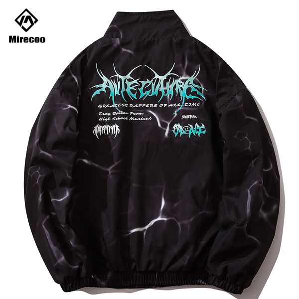 

men's jackets letter print jacket men fashion casual mens hip hop windbreaker advanced coat streetwear clothes hipster, Black;brown