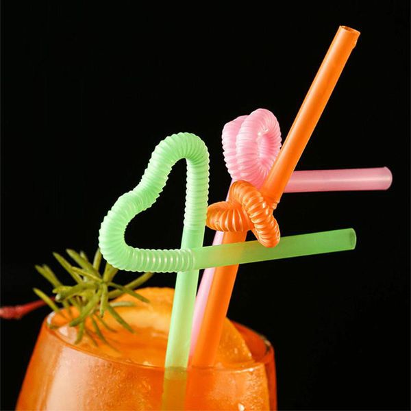 

diy bendable double elbow party pp plastic art cocktail long curved straw juice drinking tube disposable drinks straws 800pc/lot