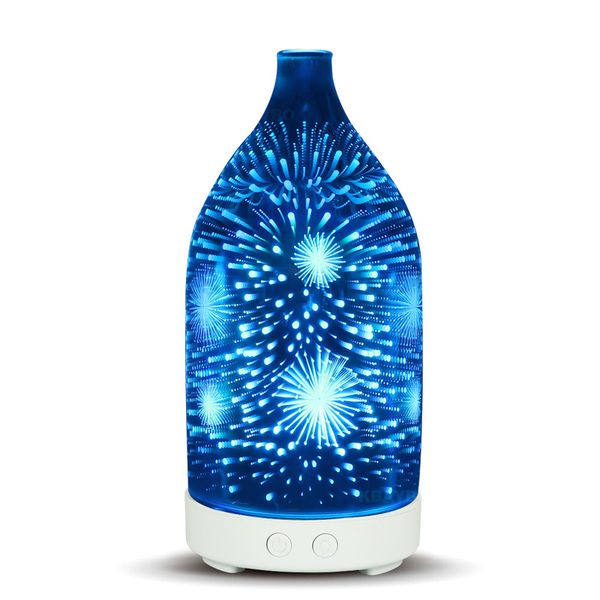 

air humidifier aroma diffuser fireworks 3d ultrasonic aromatherapy diffuser with led light exchange essential oil cold mist