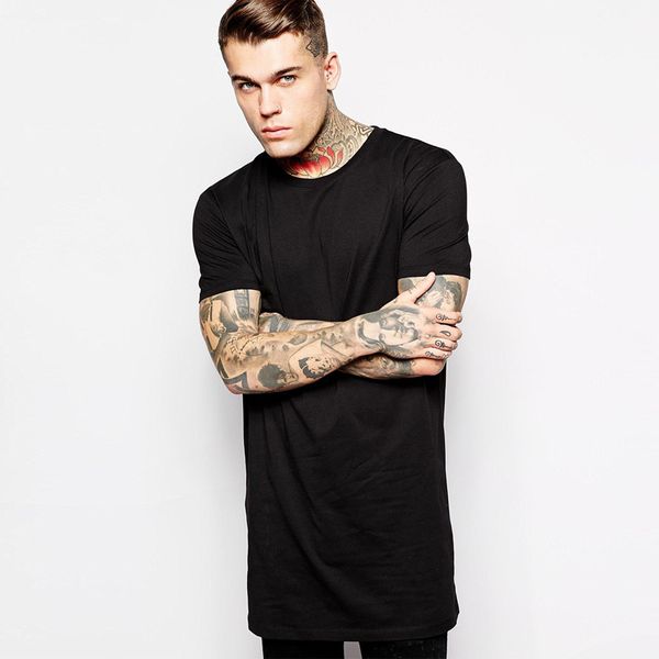 

size sleeve t shirt new plaid large short round bottom solid t-shirt collar men round color cgcav, Black