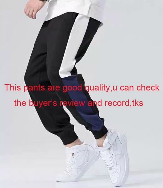 

роскошные мужские дизайнерские брюки осень человек трек брюки бегунов с буквами мода мужские тренировочные брюки шнурок эластичный бегунов о, Black