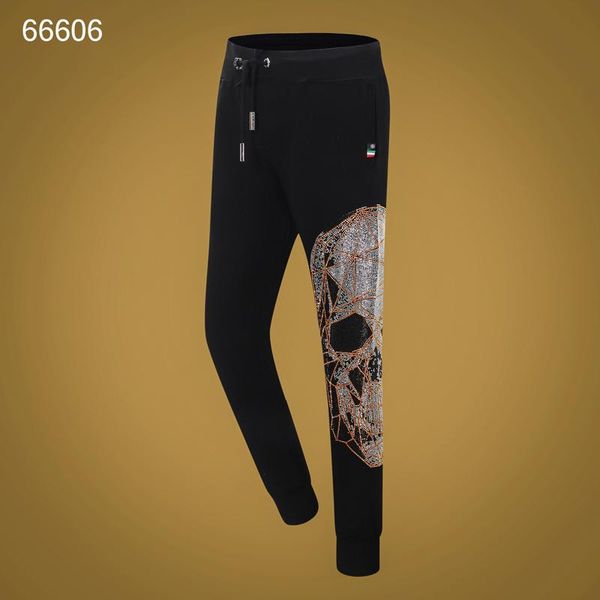 

20fw women mens designer luxury pants pp phillip plain trousers stylist off champ white skull supre superme hoodie sweater pant 05, Black